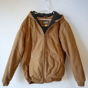 Cabela’s Men’s XL Tall Heavy Duty canvas work jacket, Brown